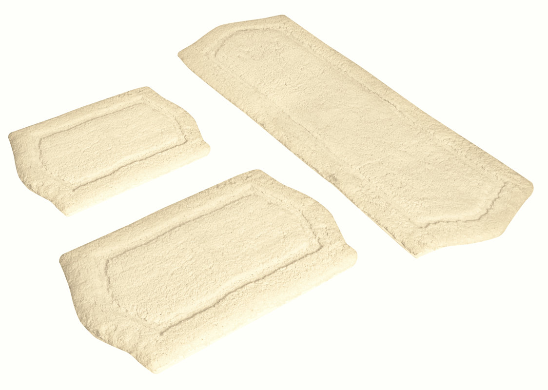 Symple Stuff 3 Piece Memory Foam Bath Rug Set & Reviews Wayfair